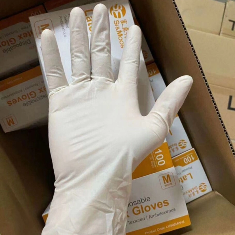 simoos non-medical latex disposable gloves