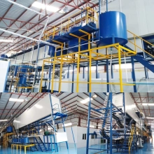 Latex gloves produce line factory building  Gloves Dipping Machine