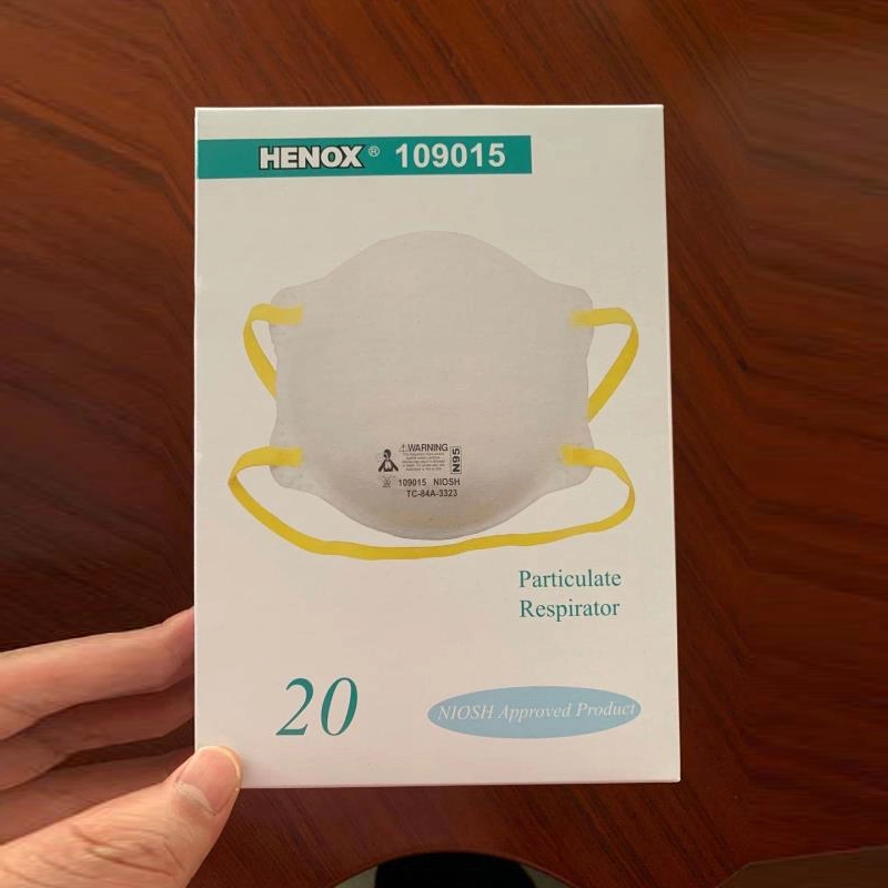 Henox N95 19016V disposable mask Respirator with valve NIOSH certificated non-medical mask