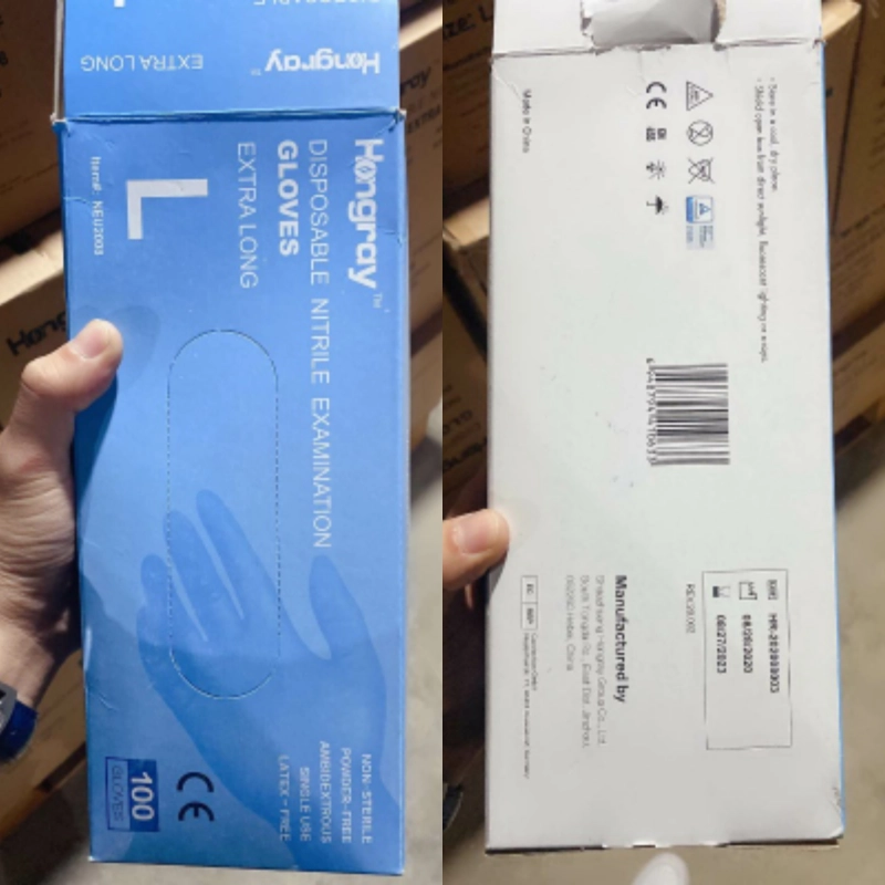 hongray 12 inch medical nitrile disposable gloves Examination gloves