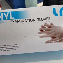 transparent color disposable Examination gloves EN 455 Medical grade pvc/vinyl gloves pre-order