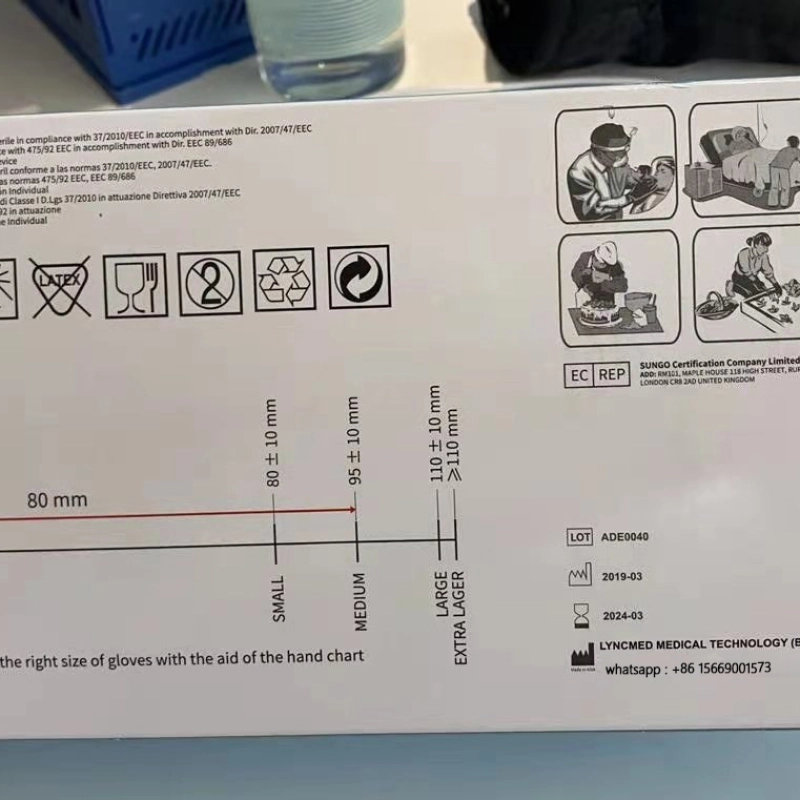 lyncmed blue color disposable non-medical powder free pvc/vinyl gloves pre-order