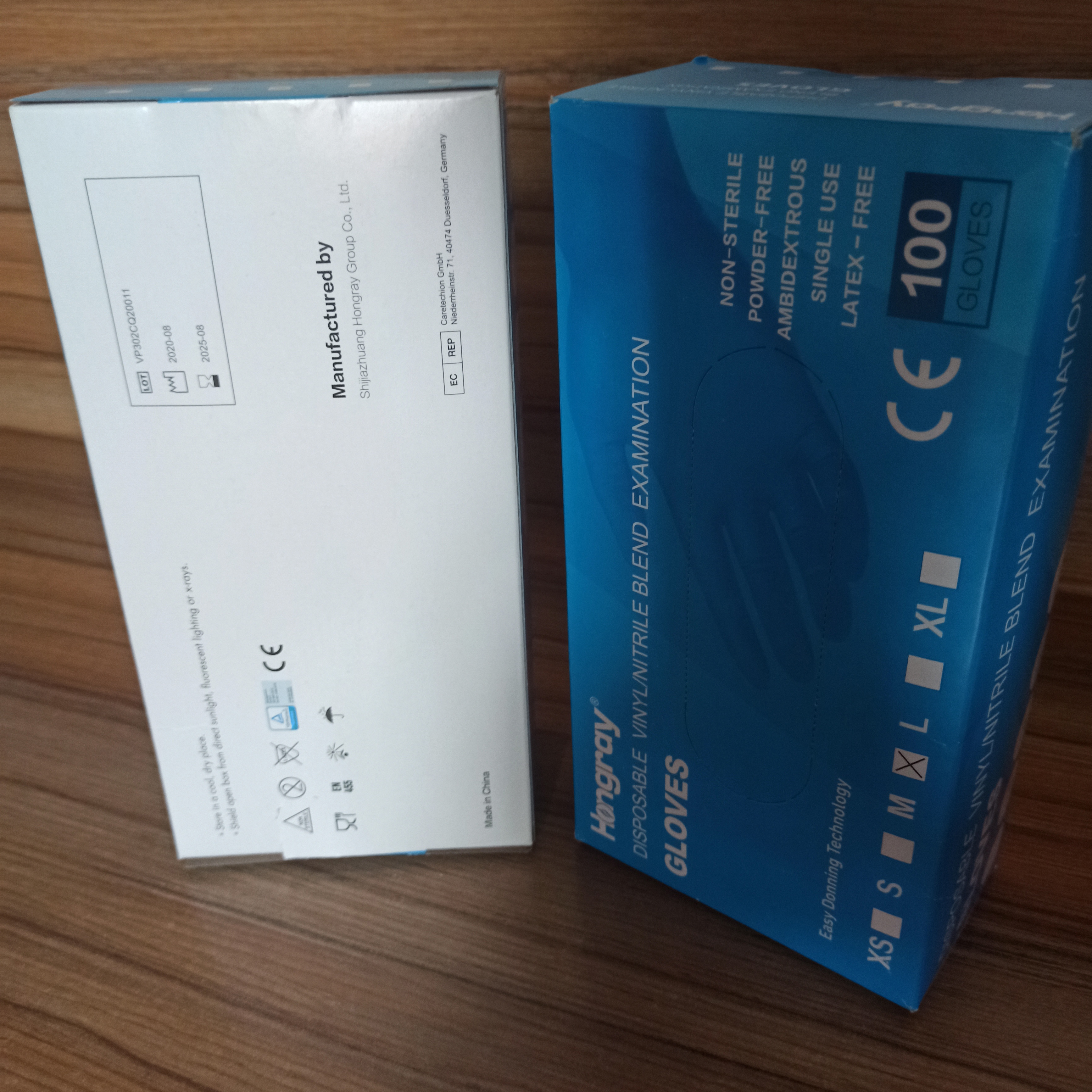 non nitrile  medical grade  disposable vinyl/nitrile blends examination gloves  EN455 FDA510k