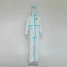 TTK single use PP+PE  medical disposable protective suit CE FDA certificated protective clothing