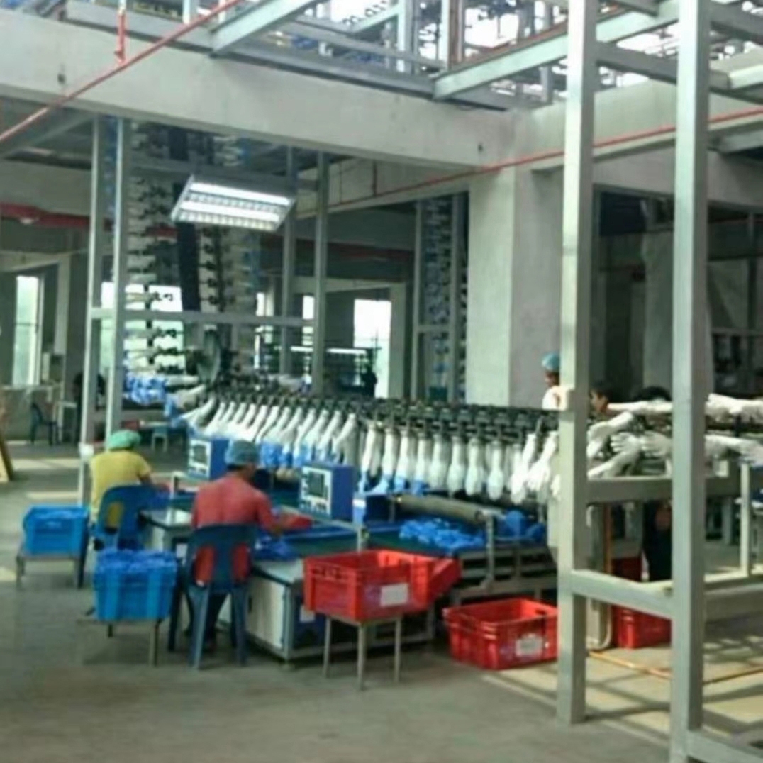 Medical nitrile gloves production line manufacture factory supplier