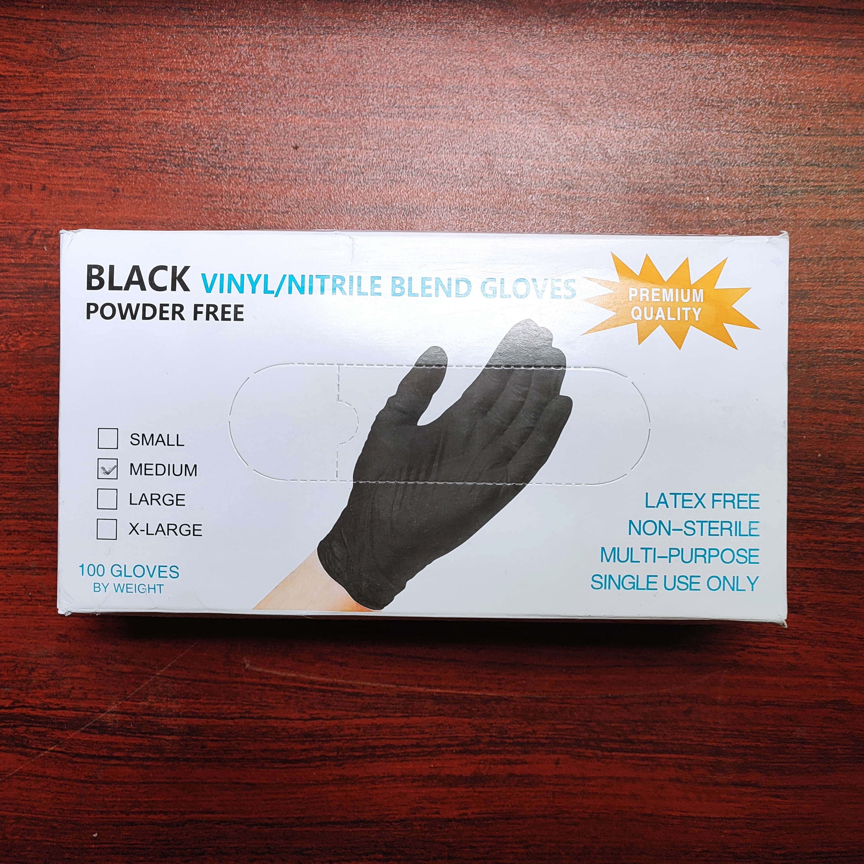 high quality non-medical black vinly/nitrile blend glove factory Manufacturer contract low price