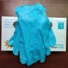 sky blue vinyl/nitrile blend disposable blue  vitrile  gloves factory wholesale