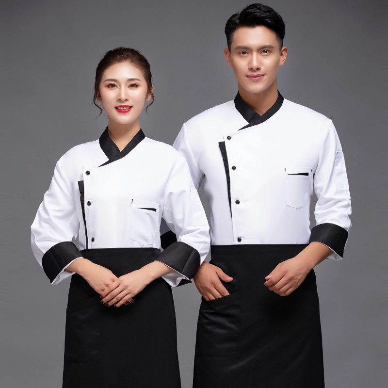 2025 summer short sleeve design kitchen asian style coat uniform   wholesale chef blouse
