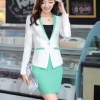 long sleeve V collar Korea style chic office lady work suits ,three-piece suit
