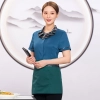 2022 Asian style summer half sleeve  waitress jacket blouse uniform for women