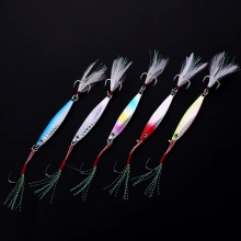 2022 high quality   iron lure fishing lure wholesale sea fishing leather factory supplier