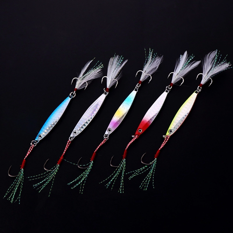 2025 high quality iron lure fishing lure wholesale sea fishing leather factory supplier