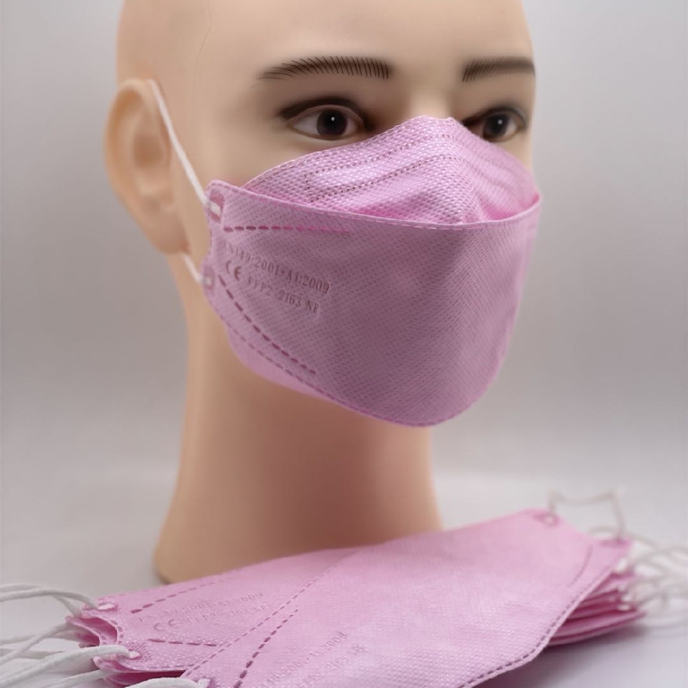 pink color 4layers KN95 mask fish shape disposable mask KF94 mask PPE mask Factory Wholesale