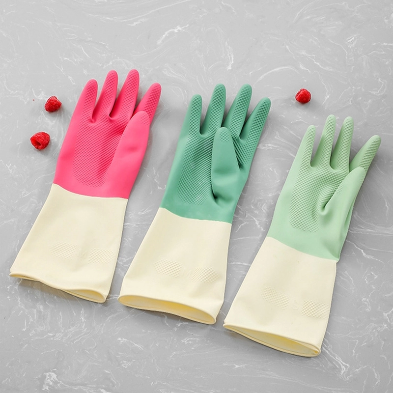 32 cm length household glove kitchen washing latex gloves