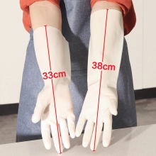 high quality restrant working glove household gloves kitchen white nitrile gloves  33/38 cm