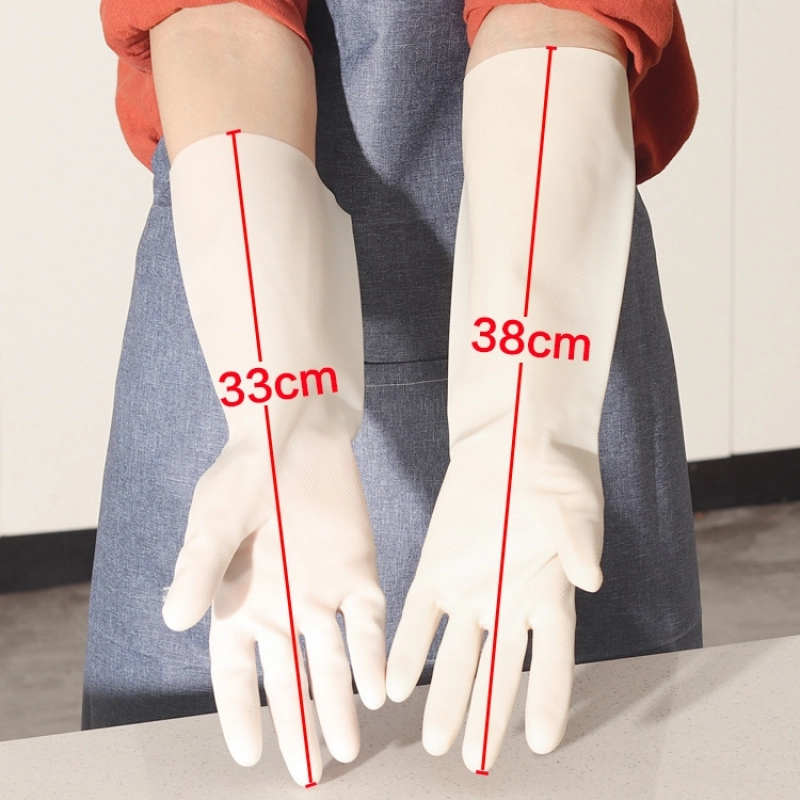 high quality restrant working glove household gloves kitchen white nitrile gloves 33/38 cm