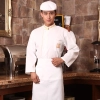 Embroidery single breasted men chef coat