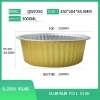 high quality rectangle golden aluminum foil  dish tableware Bowl  take away box OEM supported Color color 5