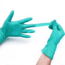 factory wholesale green restrant working glove  nitrile gloves PPE glove