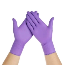 factory wholesale purple color nitrile gloves PPE glove