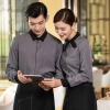 2022  new design bow waitress waiter tea house jacket hotel pub staff long sleeve