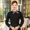 2022  new design bow waitress waiter tea house jacket hotel pub staff long sleeve