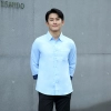 2025 spring new long sleeve yellow color tea house work jacket blouse  hotel pub staff  shirt  uniform low price