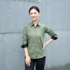 2022 spring new long sleeve yellow color tea house work jacket blouse  hotel pub staff  shirt  uniform low price Color color 15