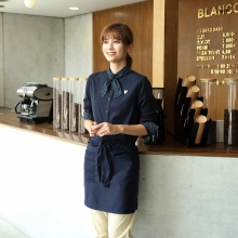 2022   spring fall long sleeve shirt uniform tea house work jacket pub hot pot store waitress waiter  jacket