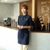 2022   spring fall long sleeve  tea house  color waitress waiter  jacket cafe house uniform