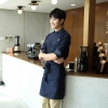 2025   spring fall long sleeve shirt uniform tea house black/wine color waitress waiter  jacket