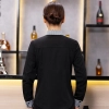 2022   spring fall long sleeve shirt uniform tea house black/wine color waitress waiter  jacket
