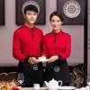 2022   spring fall long sleeve  tea house restaurant waitress waiter  jacket cafe house uniform