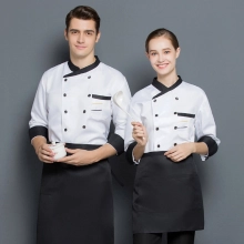 2025 longth  sleeve  kitchen asian style coat uniform  cheap price  wholesale chef blouse