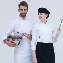 2025 long  sleeve  fashion baker jacket  kitchen coat  chef jacket uniform