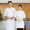 2025  long  sleeve  Europe fashion baker cooking food jacket  coat  chef jacket uniform Color White