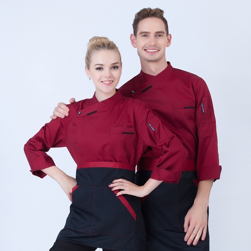 2022  long  sleeve  Europe fashion baker cooking food jacket  coat  chef jacket uniform