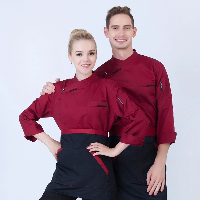 2025 long sleeve Europe fashion baker cooking food jacket coat chef jacket uniform