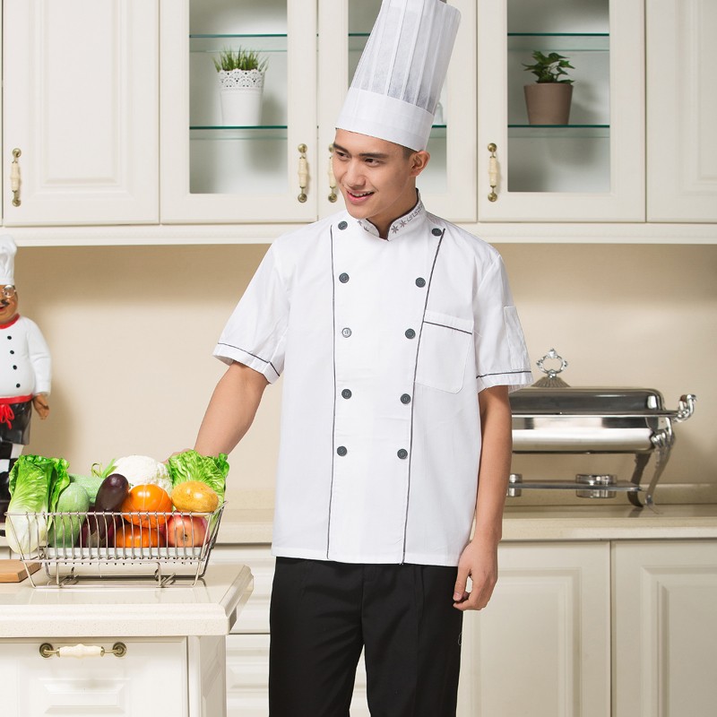 summer design short sleeve fine quality chef coat Wholesale Discount Cheap Price