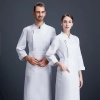 2025   Europe large size bread house baker cooker  coat  chef jacket uniform workwear Color White