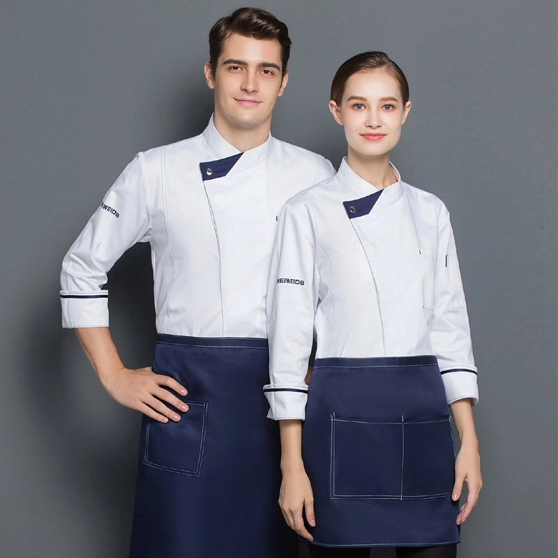 2025 Europe large size bread house men baker cooker coat women chef jacket uniform workwear
