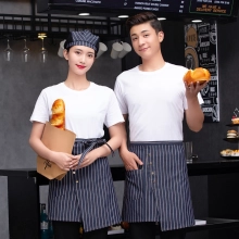 2025  stripes printing apron  waiter apron wholesale
