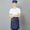2022  denim pocket chef apron short apron  apron for bar waiter