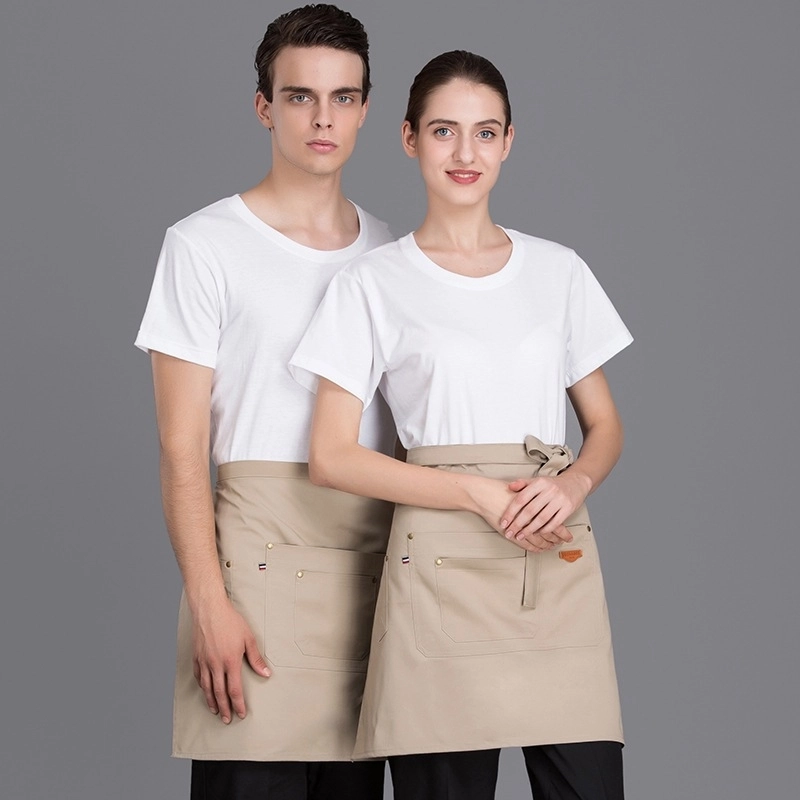 2025  fashion apron short apron  cafe staff apron for  pub waiter