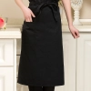 2025 knee length  apron solid color  cafe staff apron for  waiter chef with pocket Color color 5