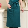 2025 knee length  apron solid color  cafe staff apron for  waiter chef with pocket Color color 6