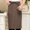2022 knee length checker printing  cafe staff apron for  waiter chef apron wholesale Color color 7