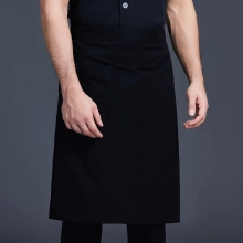 2025 Korea style half length denim fabric  cafe staff apron for  waiter chef apron discount
