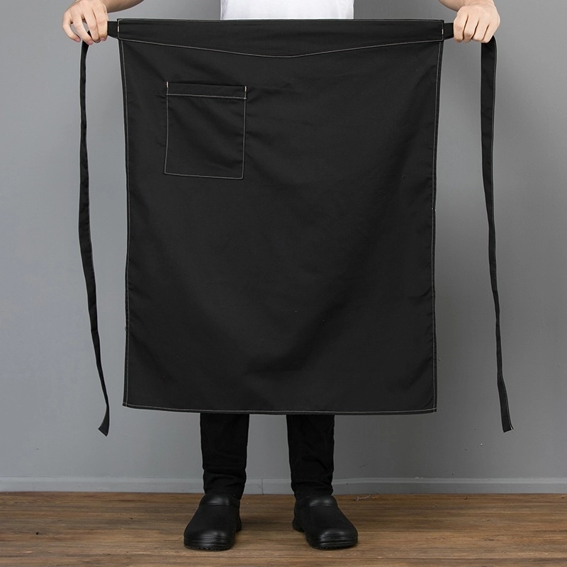 2025 Korea style calf length denim fabric  cafe staff apron  chef apron discount