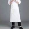 2022 mid-length solid color good fabric  cafe staff apron  chef apron discount Color color 1